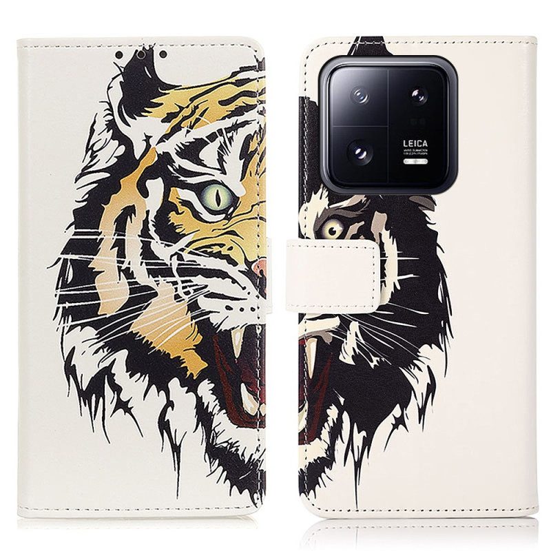 Flip Case Für Xiaomi 13 Wilder Tiger