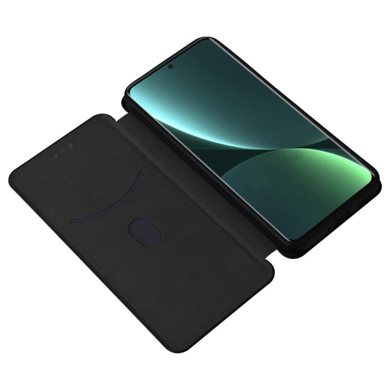 Schutzhülle Für Xiaomi 13 Flip Case Farbige Kohlefaser