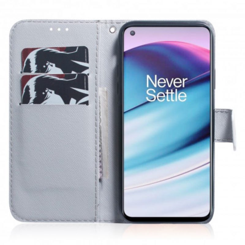 Flip Case Für OnePlus Nord CE 5G Blühender Baumzweig