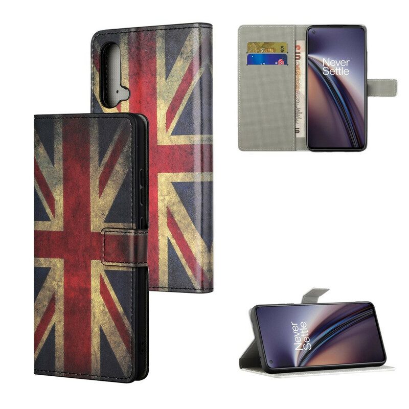 Flip Case Für OnePlus Nord CE 5G England-flagge