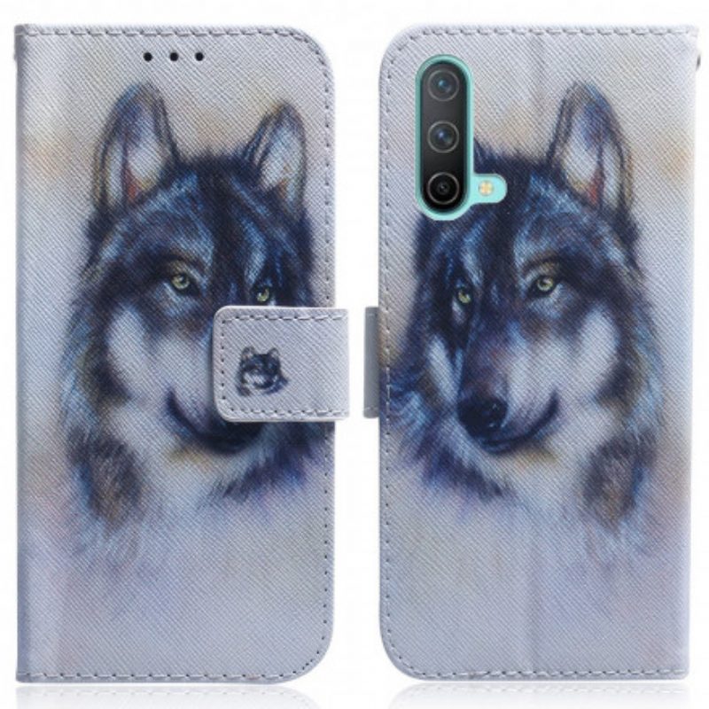 Flip Case Für OnePlus Nord CE 5G Hunde-look