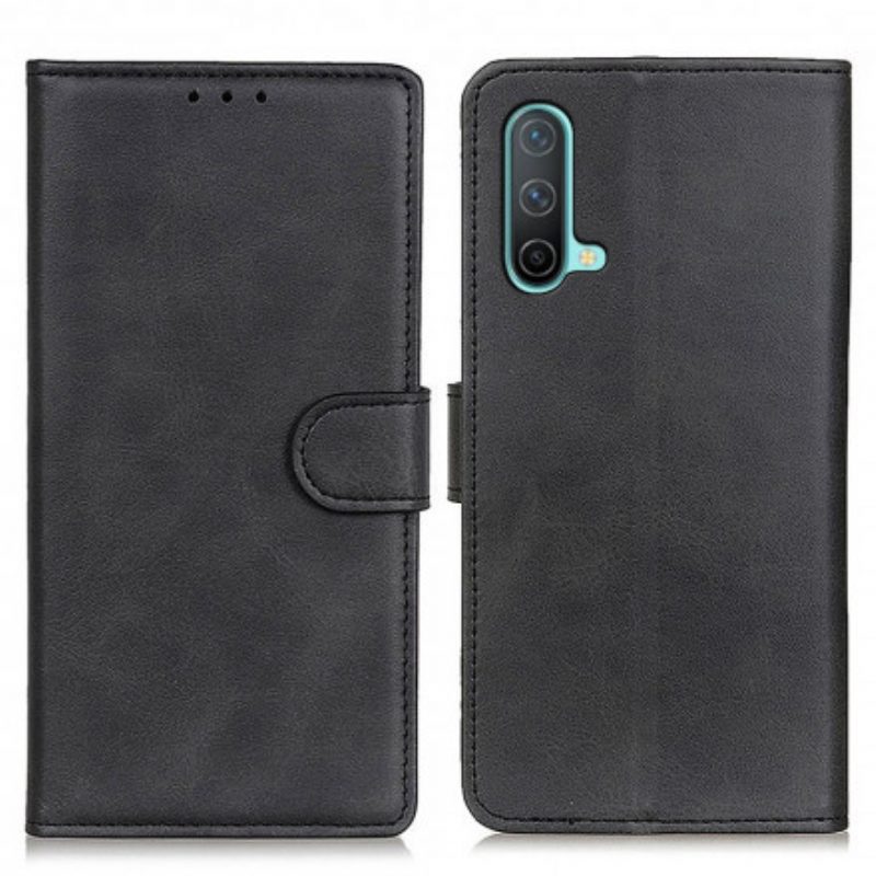 Flip Case Für OnePlus Nord CE 5G Retro-mattledereffekt