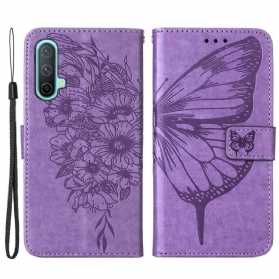 Flip Case Für OnePlus Nord CE 5G Schmetterlingsdesign