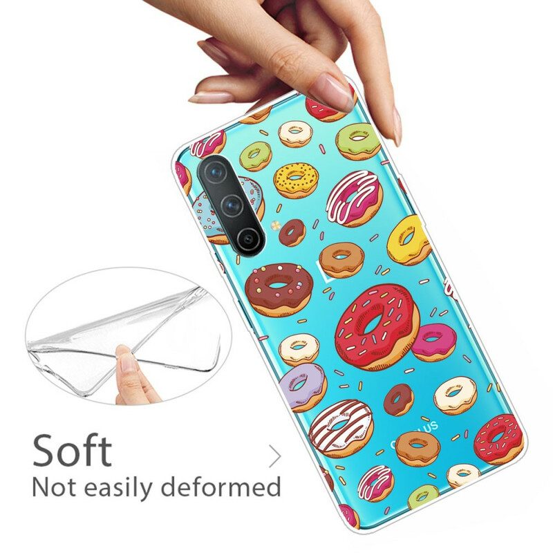 Hülle Für OnePlus Nord CE 5G Ich Liebe Donuts