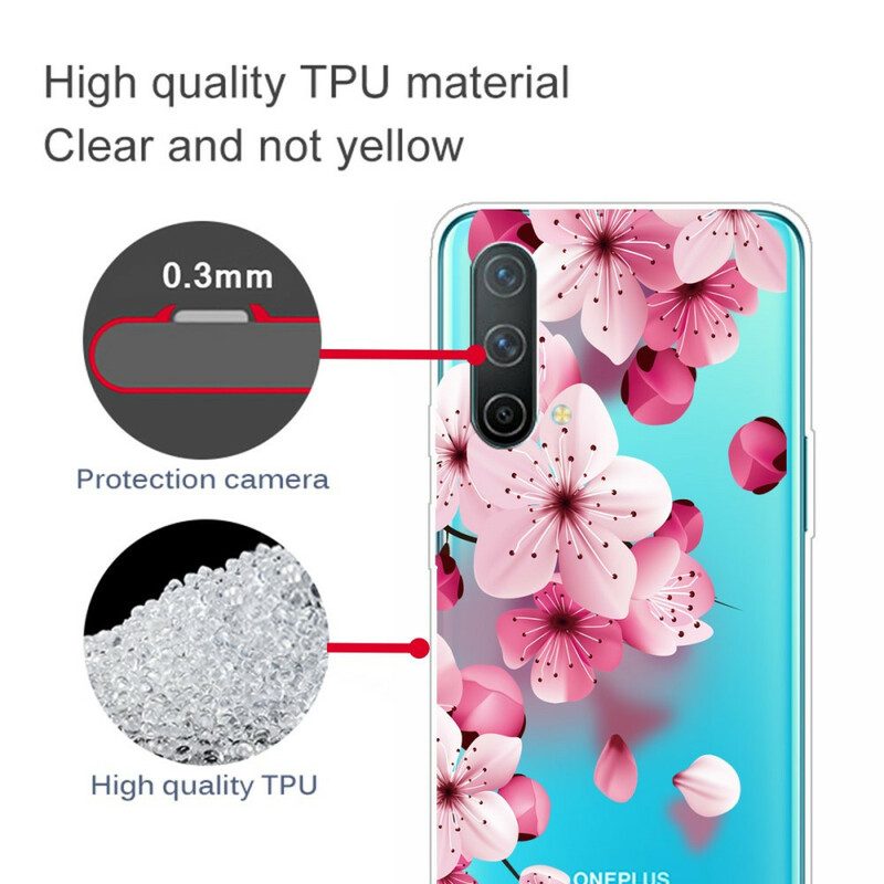 Hülle Für OnePlus Nord CE 5G Kleine Rosa Blumen