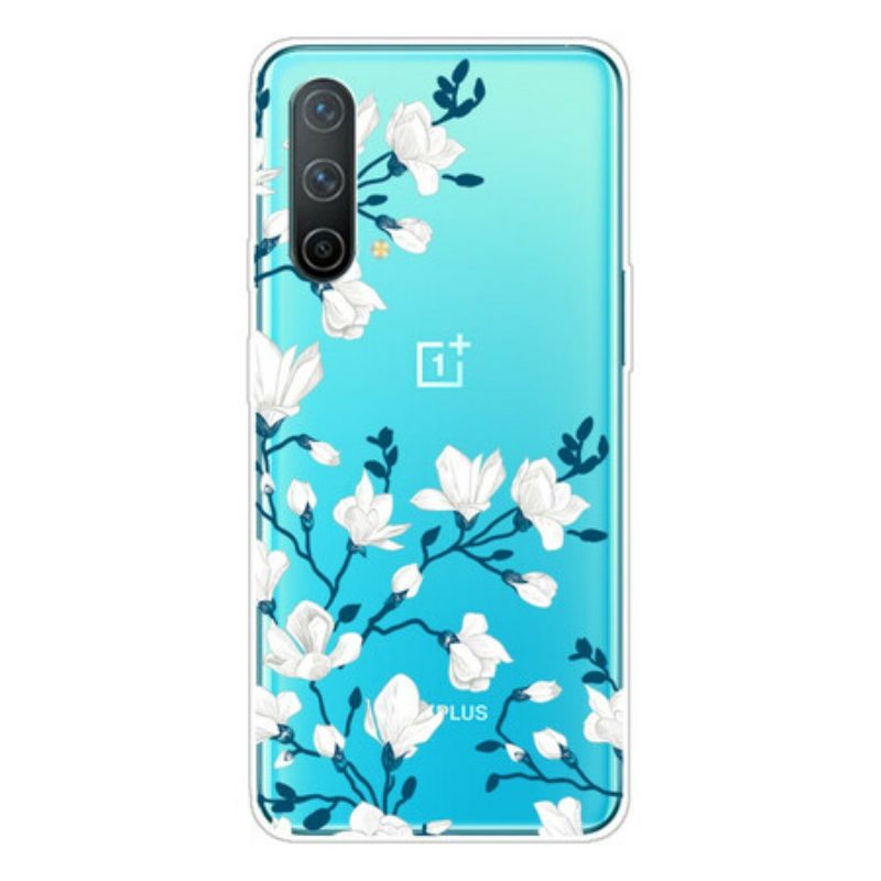 Hülle Für OnePlus Nord CE 5G Weiße Blumen