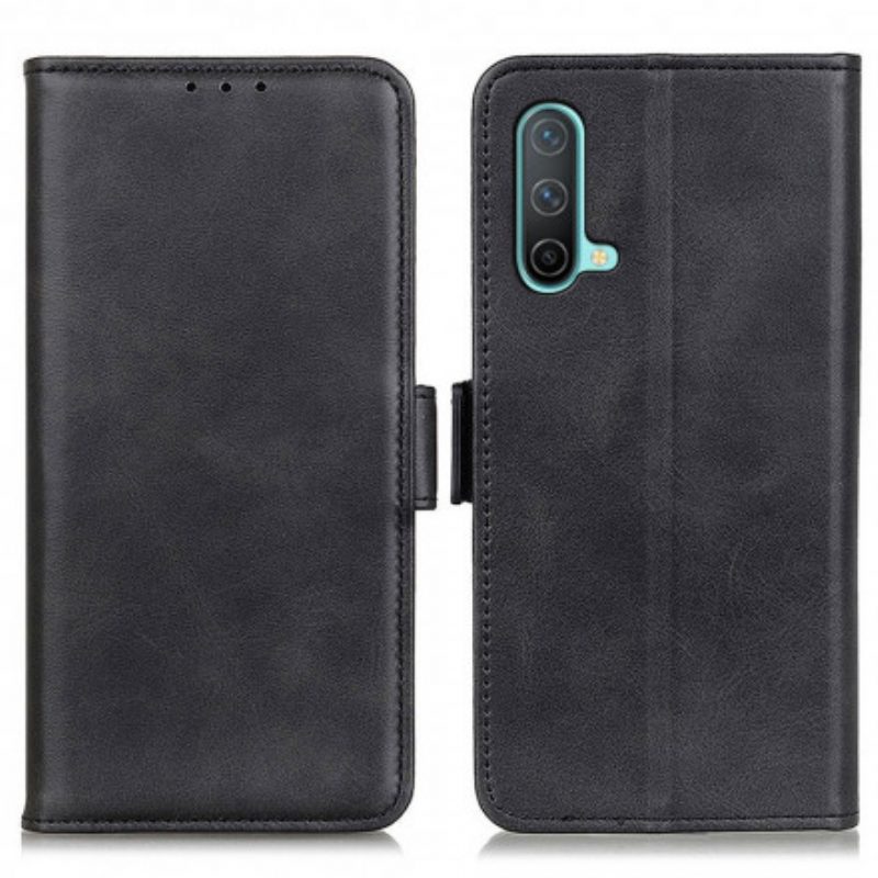 Lederhüllen Für OnePlus Nord CE 5G Flip Case Doppelte Klappe