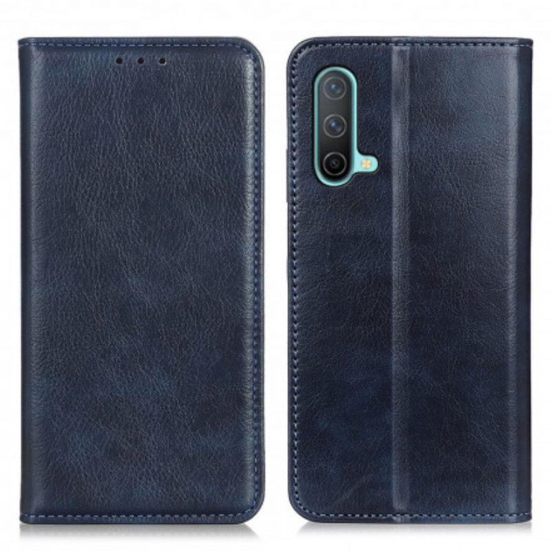 Schutzhülle Für OnePlus Nord CE 5G Flip Case Eleganz Aus Gespaltenem Litschi-leder