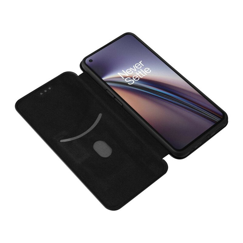 Schutzhülle Für OnePlus Nord CE 5G Flip Case Farbiges Carbon-silikon