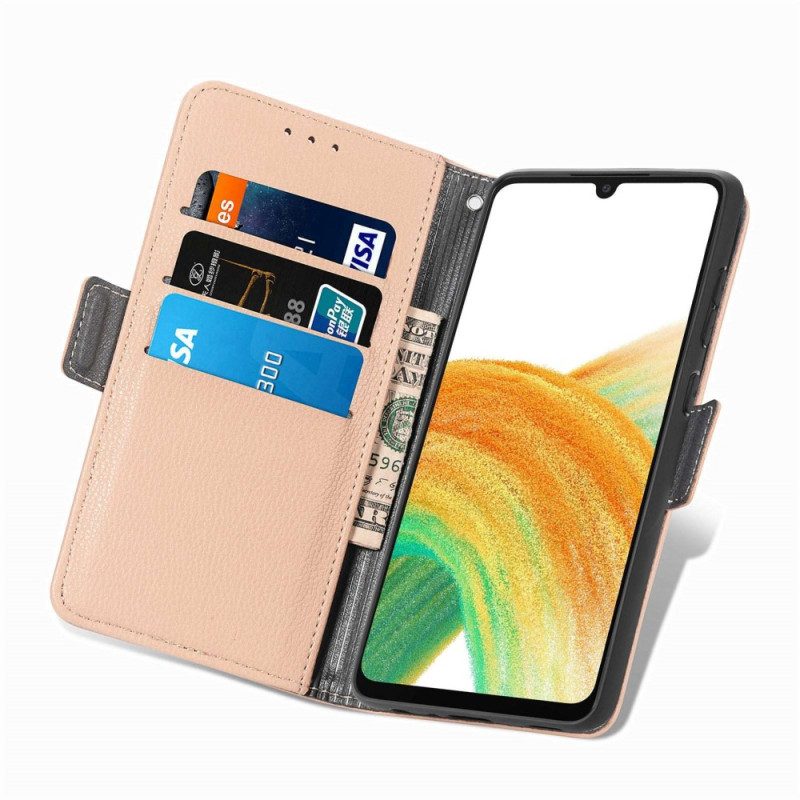 Flip Case Für Samsung Galaxy A23 5G 3d-blumen