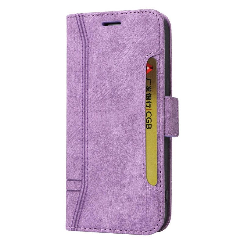 Flip Case Für Samsung Galaxy A23 5G Kartenhalter Vorne