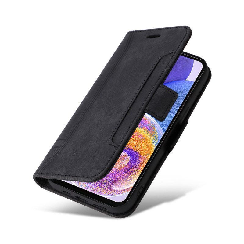 Flip Case Für Samsung Galaxy A23 5G Kartenhalter Vorne