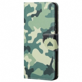 Flip Case Für Samsung Galaxy A23 5G Militärische Tarnung