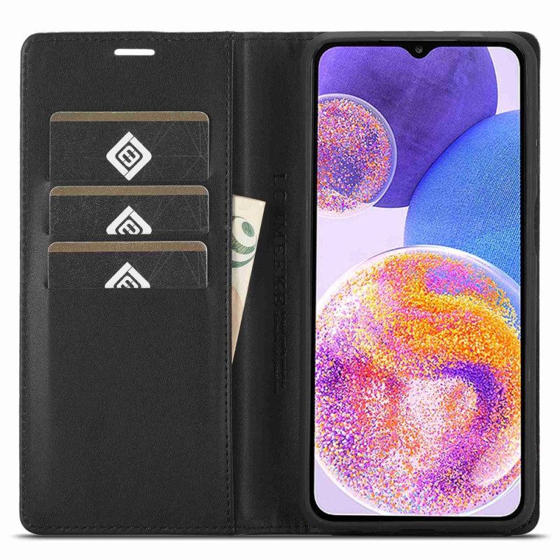 Schutzhülle Für Samsung Galaxy A23 5G Flip Case Kohlefaser Lc.imeeke