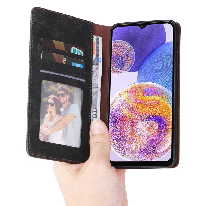 Schutzhülle Für Samsung Galaxy A23 5G Flip Case Kunstleder