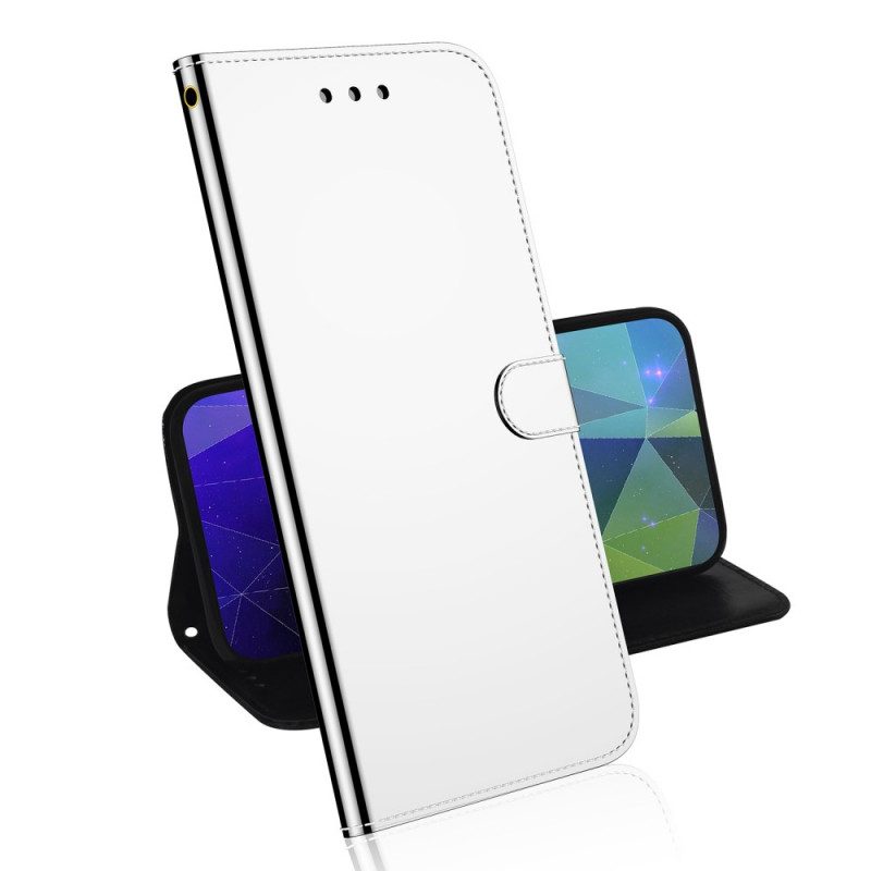 Flip Case Für Realme 9 Pro Plus Spiegelabdeckung Aus Kunstleder