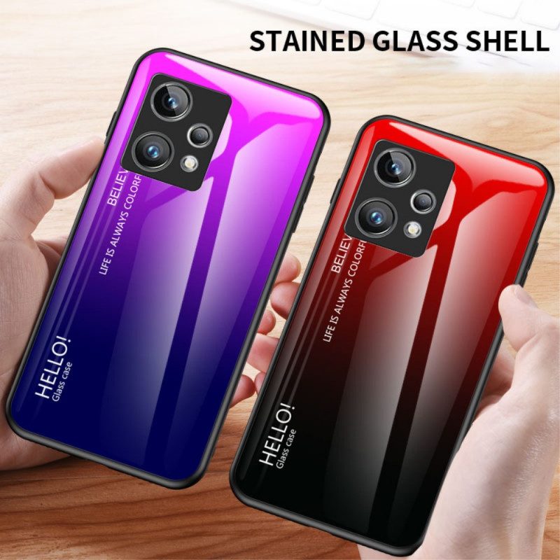 Hülle Für Realme 9 Pro Plus Gehärtetes Glas Hallo