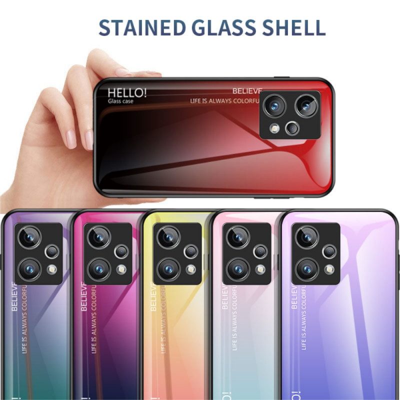 Hülle Für Realme 9 Pro Plus Gehärtetes Glas Hallo