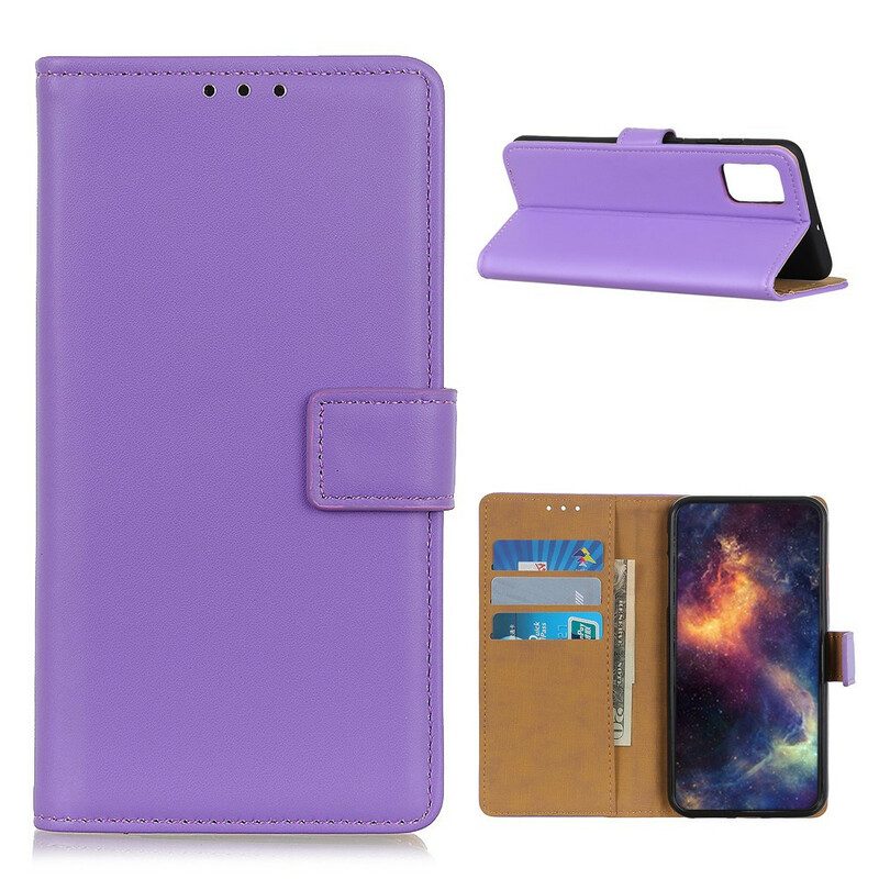 Flip Case Für Samsung Galaxy A72 4G / A72 5G Schlichtes Kunstleder