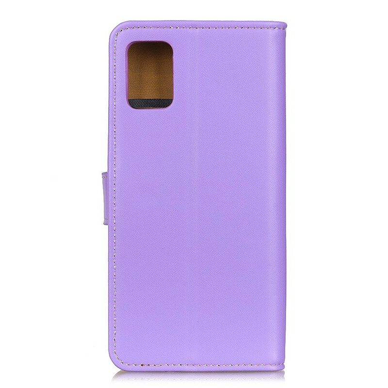 Flip Case Für Samsung Galaxy A72 4G / A72 5G Schlichtes Kunstleder