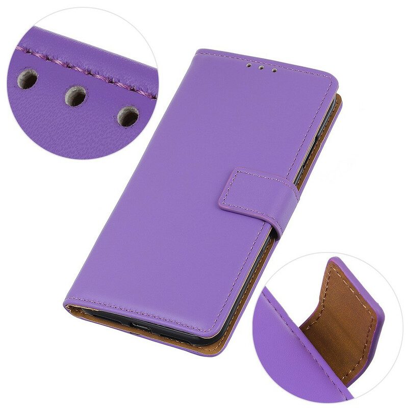 Flip Case Für Samsung Galaxy A72 4G / A72 5G Schlichtes Kunstleder