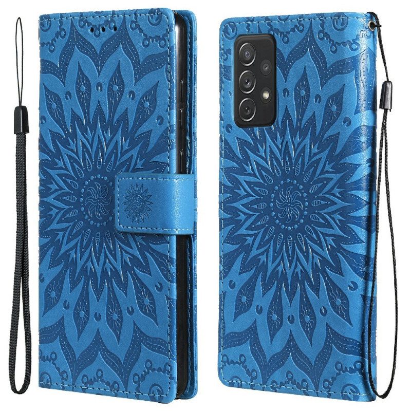 Flip Case Für Samsung Galaxy A72 4G / A72 5G Sonnenblume