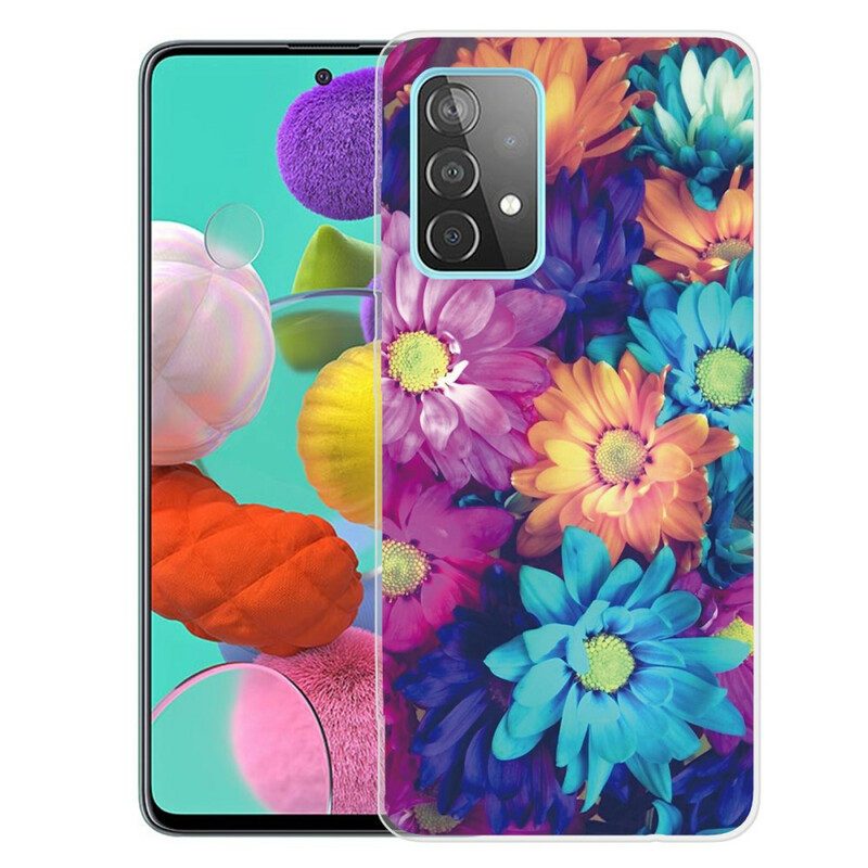 Handyhülle Für Samsung Galaxy A72 4G / A72 5G Flexible Blumen