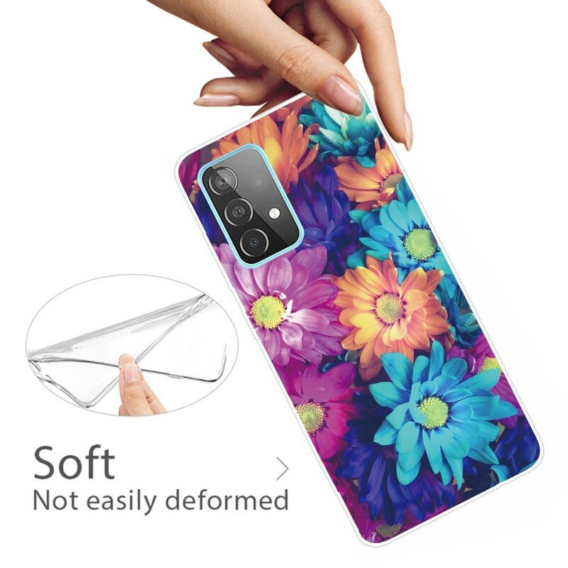 Handyhülle Für Samsung Galaxy A72 4G / A72 5G Flexible Blumen