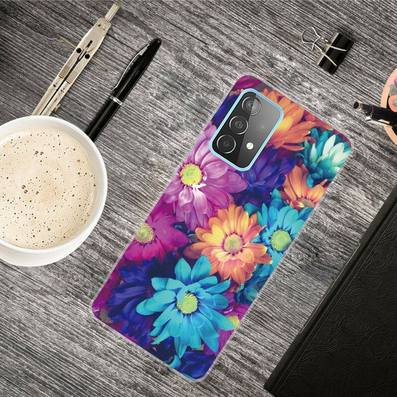 Handyhülle Für Samsung Galaxy A72 4G / A72 5G Flexible Blumen