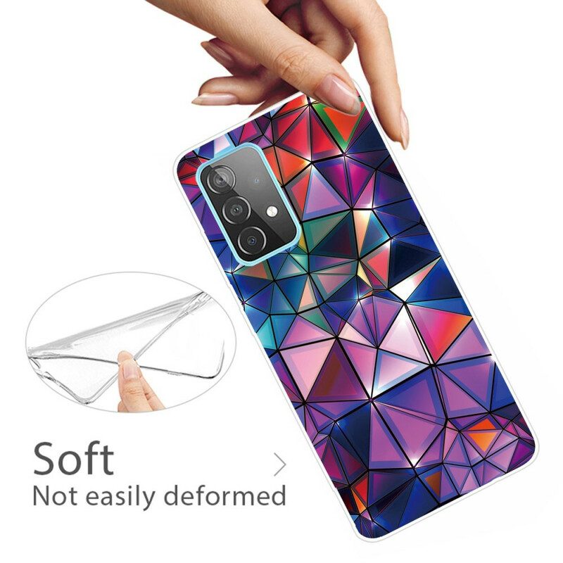 Hülle Für Samsung Galaxy A72 4G / A72 5G Flexible Geometrie