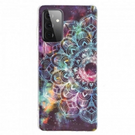 Hülle Für Samsung Galaxy A72 4G / A72 5G Fluoreszierendes Buntes Mandala