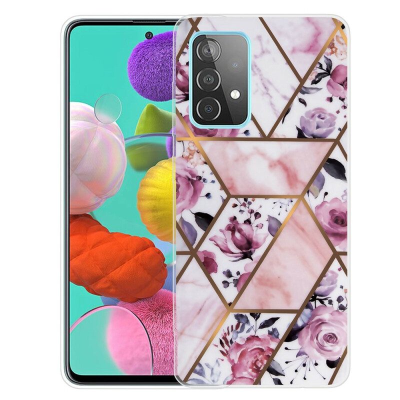 Hülle Für Samsung Galaxy A72 4G / A72 5G Geometrischer Marmor