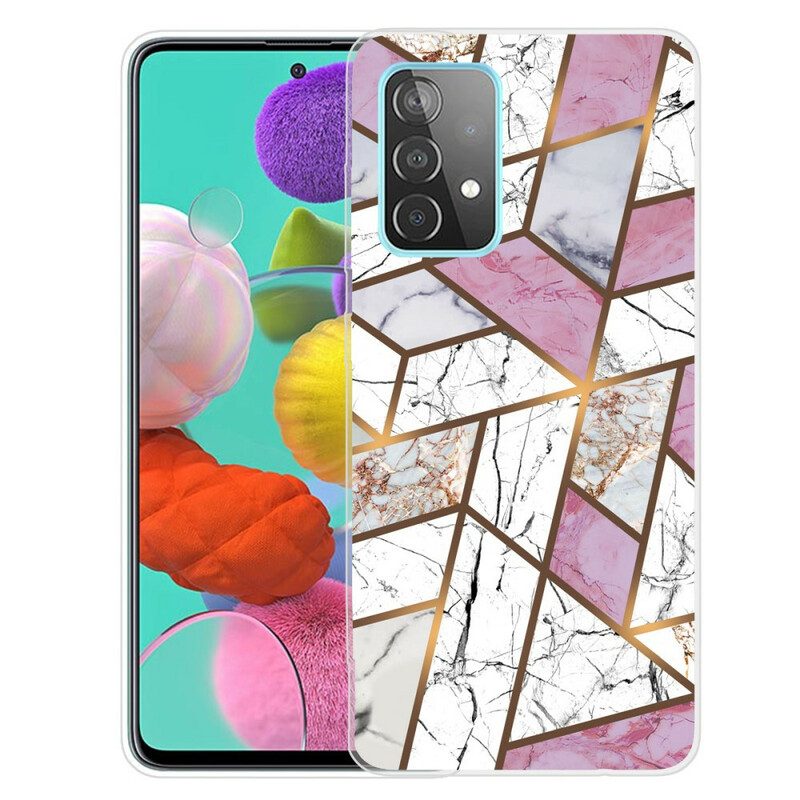 Hülle Für Samsung Galaxy A72 4G / A72 5G Geometrischer Marmor