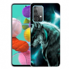 Hülle Für Samsung Galaxy A72 4G / A72 5G Königlicher Wolf