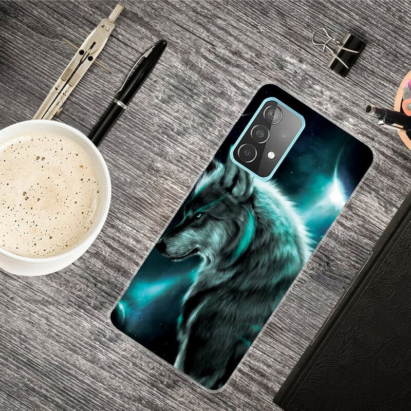 Hülle Für Samsung Galaxy A72 4G / A72 5G Königlicher Wolf