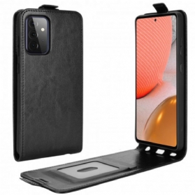 Lederhüllen Für Samsung Galaxy A72 4G / A72 5G Flip Case Vertikale Klappe In Lederoptik