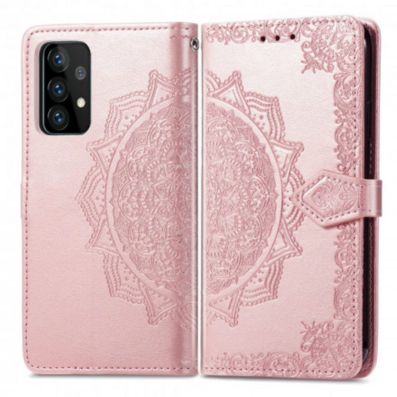 Lederhüllen Für Samsung Galaxy A72 4G / A72 5G Mandala-mittelalter