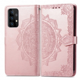 Lederhüllen Für Samsung Galaxy A72 4G / A72 5G Mandala-mittelalter