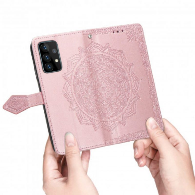 Lederhüllen Für Samsung Galaxy A72 4G / A72 5G Mandala-mittelalter