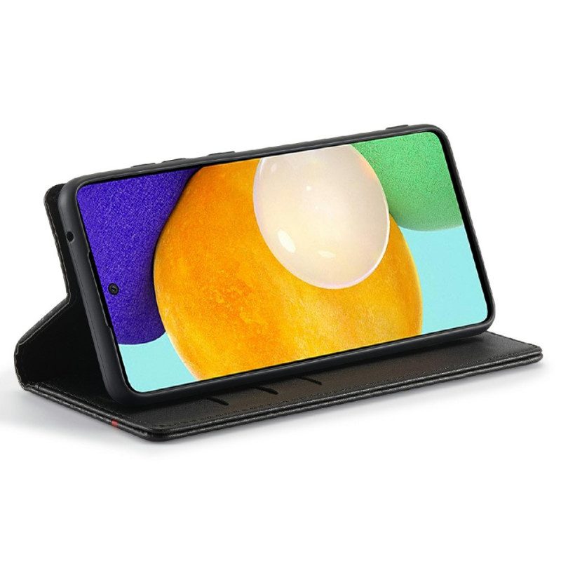 Schutzhülle Für Samsung Galaxy A72 4G / A72 5G Flip Case Kohlefaser Lc.imeeke