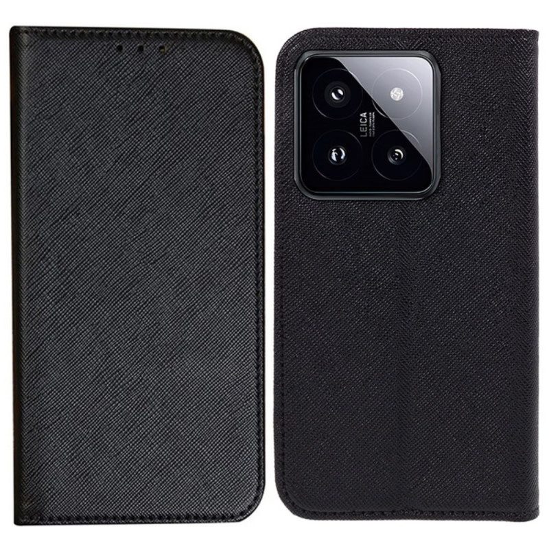 Flip Case Xiaomi 14 Pro Strukturierte Oberfläche