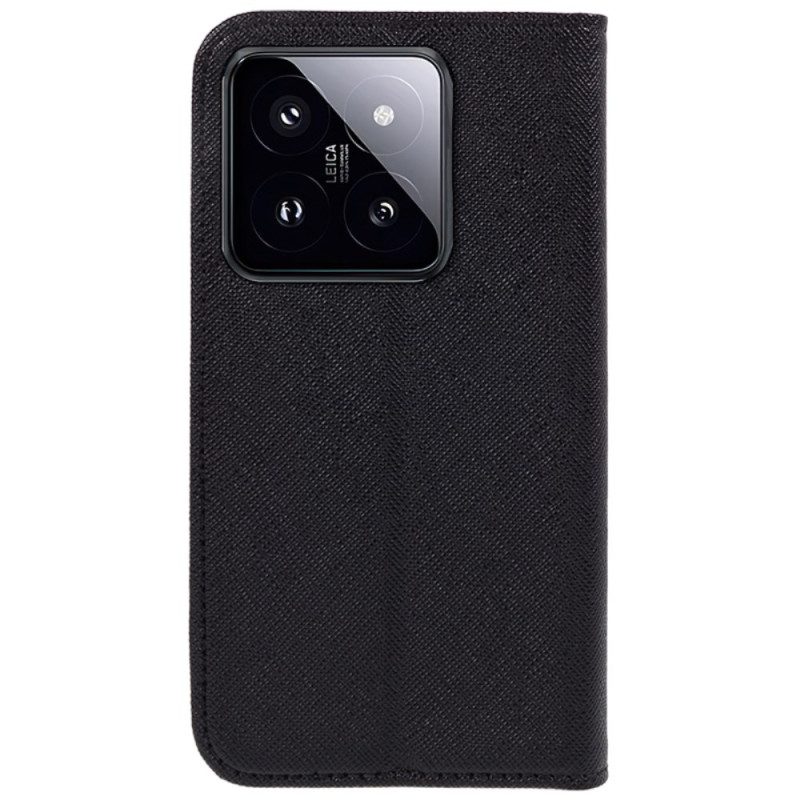 Flip Case Xiaomi 14 Pro Strukturierte Oberfläche