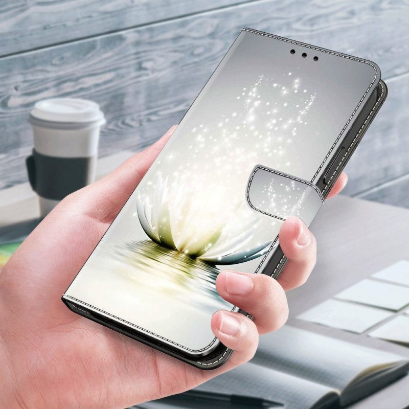 Lederhüllen Xiaomi 14 Pro Handyhülle Lotus