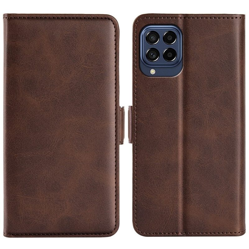 Flip Case Für Samsung Galaxy M53 5G Flip Case Doppelte Klappe