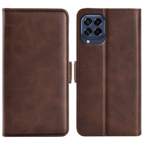 Flip Case Für Samsung Galaxy M53 5G Flip Case Doppelte Klappe