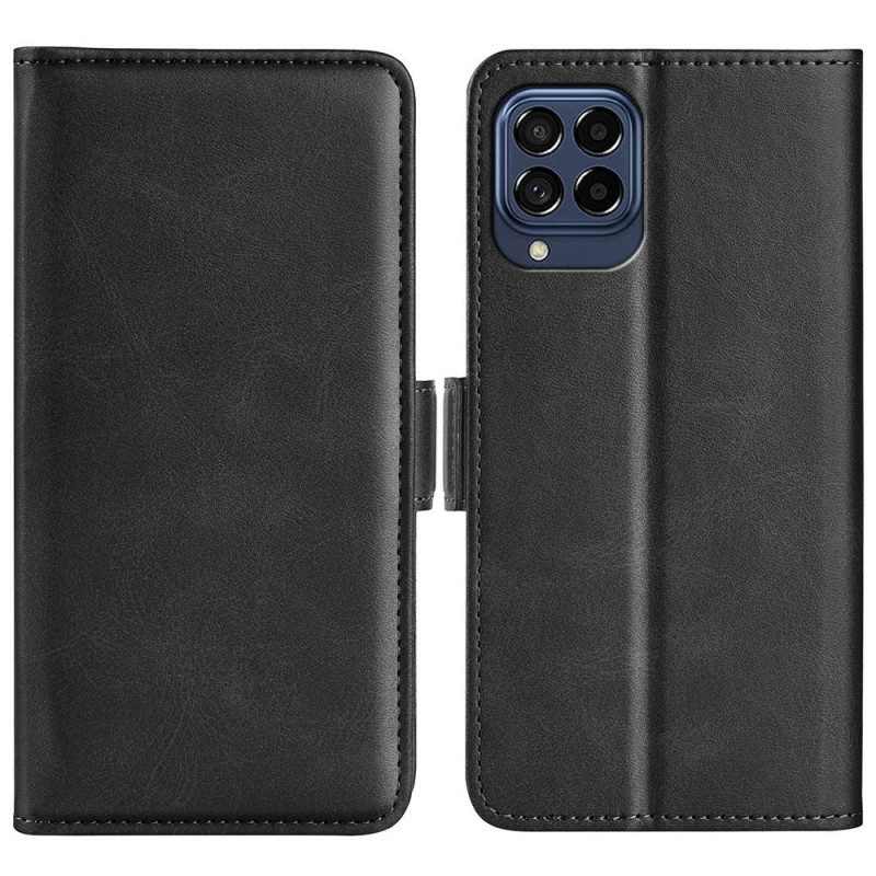 Flip Case Für Samsung Galaxy M53 5G Flip Case Doppelte Klappe