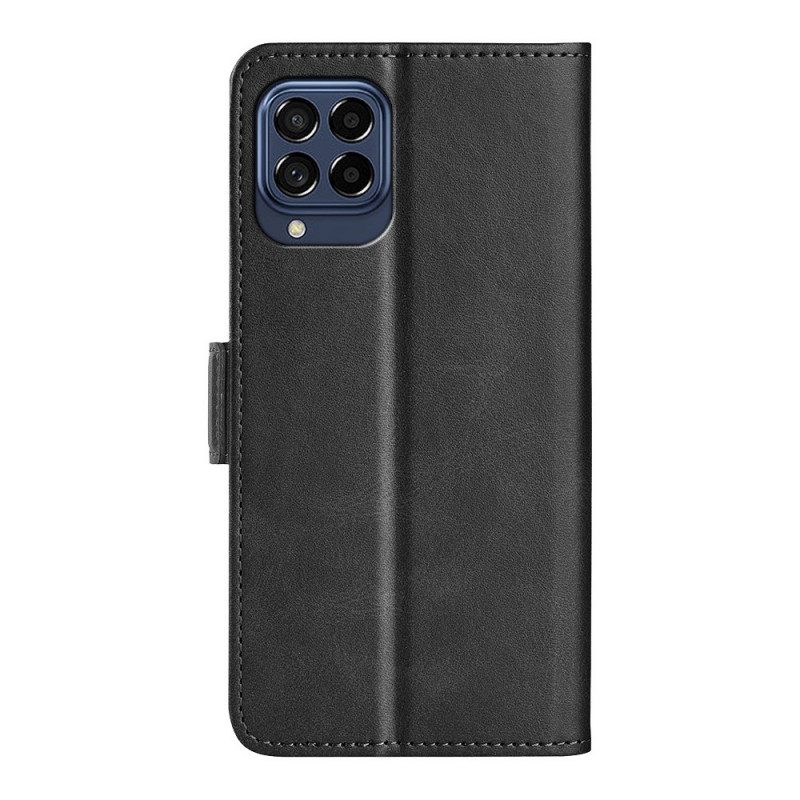 Flip Case Für Samsung Galaxy M53 5G Flip Case Doppelte Klappe