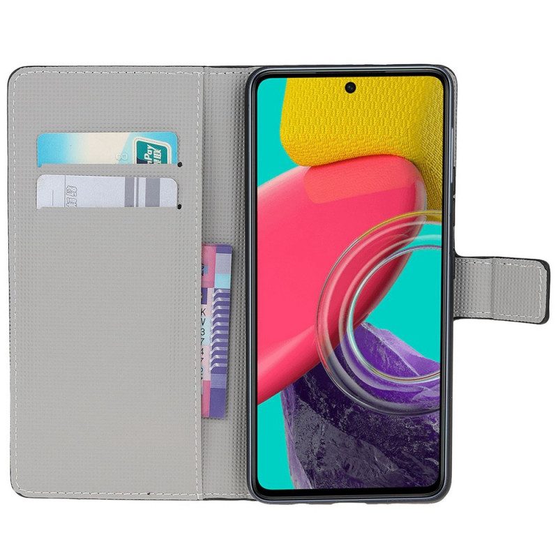 Flip Case Für Samsung Galaxy M53 5G Galaxy-muster