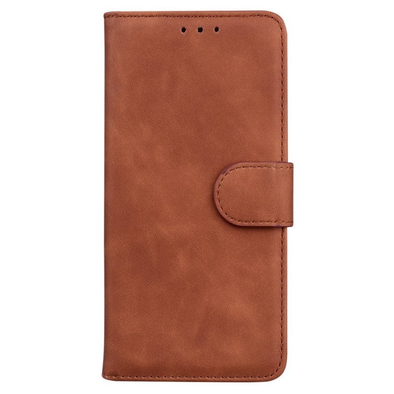 Flip Case Für Samsung Galaxy M53 5G Kunstleder. Einfarbig