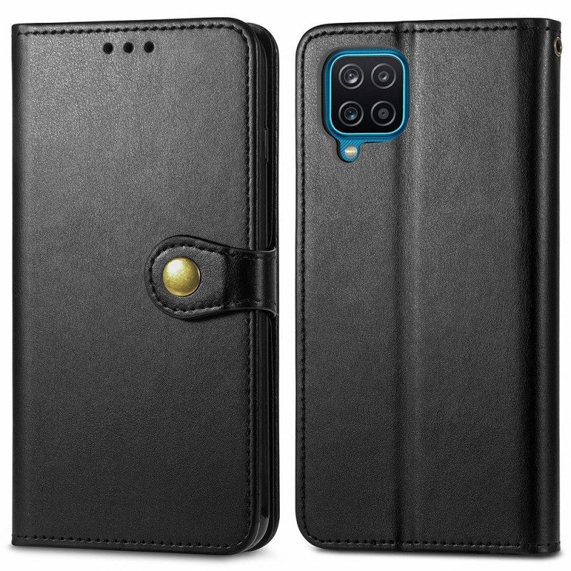 Flip Case Für Samsung Galaxy M53 5G Magnetischer Knopf